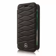 Etui i futerały do telefonów - Mercedes Benz BENZ Book Cover etui książkowe na Samsung Galaxy S8+ Plus CZARNY OTWIERANE NA BOK SKÓRA NATURALNA 34159 - miniaturka - grafika 1