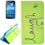 Etui i futerały do telefonów - Etui na telefon komórkowy Samsung Galaxy S4 z napisem Laugh / Laugh Green - miniaturka - grafika 1