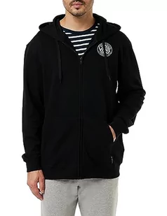 Vans Męska bluza z kapturem oryginalny zamek błyskawiczny, czarna, L, Czarny, L - Bluzy męskie - miniaturka - grafika 1