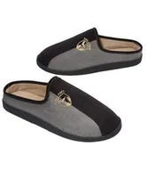 Kapcie męskie - Kapcie ze sztucznego zamszu i polaru Mężczyzna Atlas For Men - Kolor : Szary - Rozmiar : 39 - miniaturka - grafika 1