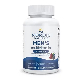 Nordic Naturals - Men's Multivitamin Gummies, Mixed Berry, 60 Żelków - Witaminy i minerały - miniaturka - grafika 1