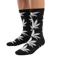 Skarpetki męskie - Skarpetki HUF Essentials Plantlife wysokie skarpety czarne - miniaturka - grafika 1