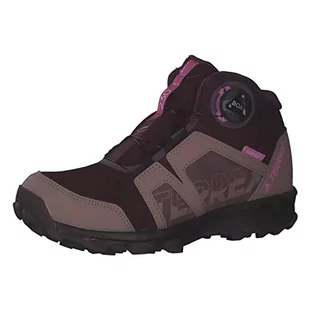 adidas Uniseks - dzieci Terrex Agravic Boa Mid RAIN.RDY Hiking, Sneakersy Shadow Maroon/Matt Purple Met./Wonder Red, 38 EU - Buty dla chłopców - miniaturka - grafika 1