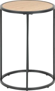 Elior Loftowy stolik kawowy Duffi 40x40 - czarny - Ławy i stoliki kawowe - miniaturka - grafika 1