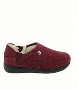 SCHOLL BORDOWE DAMSKIE KAPCIE Z OCIEPLENIEM I ELASTYCZNYM BOKIEM 40 CWE - Kapcie damskie - miniaturka - grafika 1