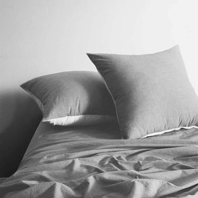 Poszewka na poduszkę do spania 80x80cm Bawełna Zestaw 2szt Kolor szary