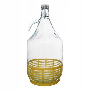 Dama 5L Z Pałąkiem W Koszu, Gąsior Balon Na Wino - Domowy wyrób alkoholu - miniaturka - grafika 1