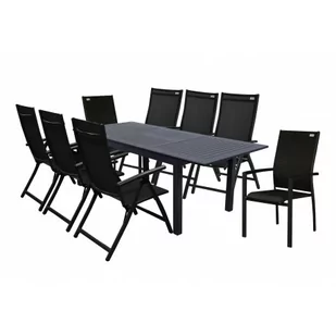 EXPERT ANTRACIT - aluminiowy zestaw wypoczynkowy 6+2+1 - Meble ogrodowe - miniaturka - grafika 1