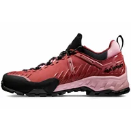 Buty trekkingowe damskie - MAMMUT Alnasca Knit II Low Women carmine-dark powder rose UK 5 - miniaturka - grafika 1
