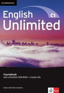 English Unlimited C1 - Advanced / Coursebook with e-Portfolio DVD-ROM + 3 Audio-CDs - Pozostałe książki - miniaturka - grafika 1