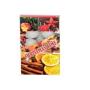 Podgrzewacze Christmas Time pomarańcza 12 g 6 sztuk - Świece - miniaturka - grafika 1
