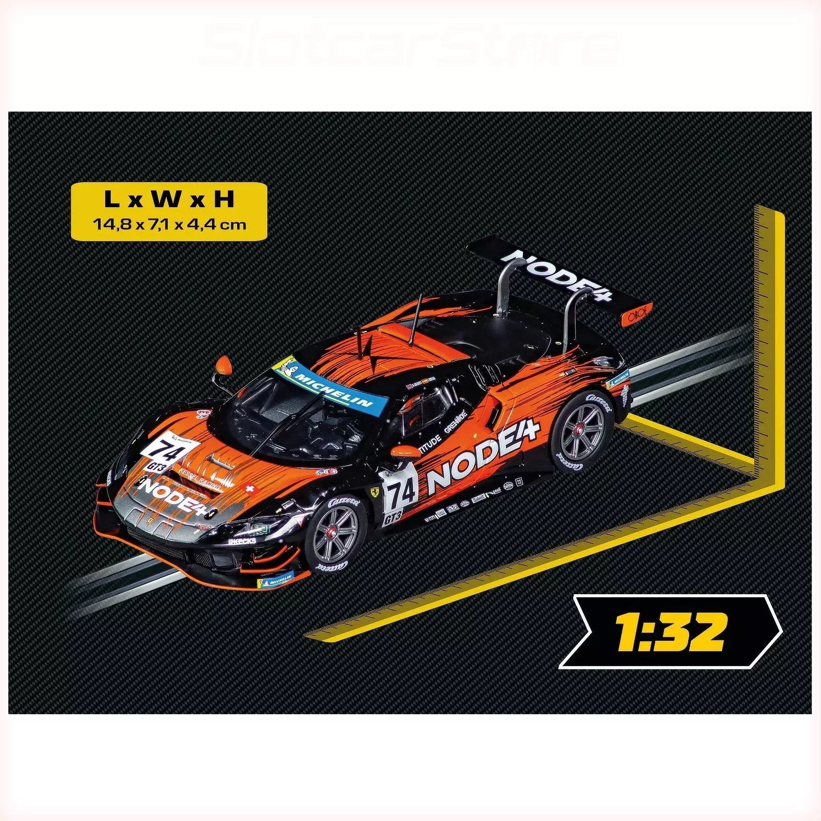 Carrera Digital 132 Ferrari 296 GT3 Kessel Racing, No.74