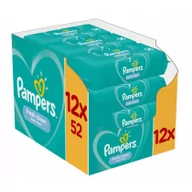 Chusteczki nawilżane - Pampers Chusteczki nawilżane dla niemowląt Fresh Clean Zestaw 12 x 52 szt. - miniaturka - grafika 1