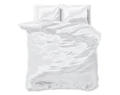 Pościel - Kpl 200x220 BEAUTY SKIN CARE biały satynowy mikroperkal - miniaturka - grafika 1