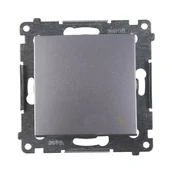 Wyłączniki światła i elektryczne - Simon Włącznik schodowy 54 srebrny - miniaturka - grafika 1