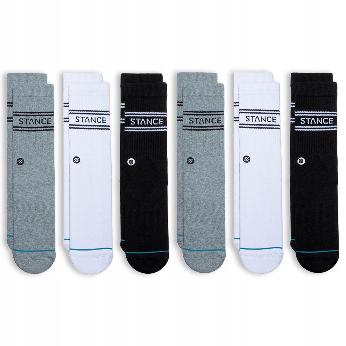 Skarpety Stance Crew Basic (6 par)