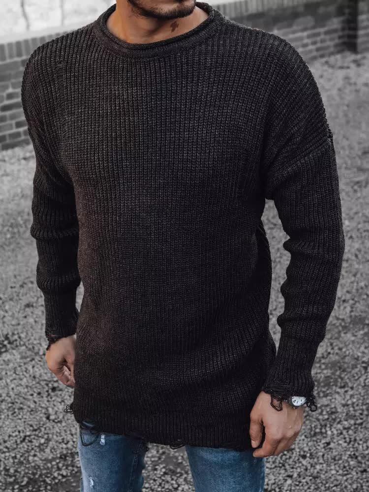 Sweter męski ciemnoszary Dstreet WX1964-L