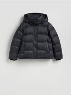 Kurtki damskie - Reserved - Pikowana kurtka z puchem - czarny - miniaturka - grafika 1