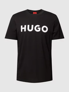 Koszulki męskie - T-shirt z napisem z logo model ‘Dulivio’ - grafika 1