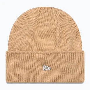 Czapka zimowa New Era Ne Wide Beanie med beige - Czapki damskie - miniaturka - grafika 1