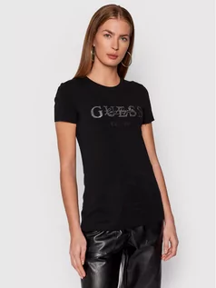 Koszulki i topy damskie - Guess T-Shirt Enara W1BI02 J1311 Czarny Regular Fit - grafika 1