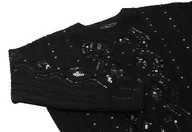 Swetry damskie - faina Damski sweter z dzianiny z cekinami, czarny, rozmiar XS/S, czarny, XL - miniaturka - grafika 1