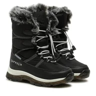 Buty dla dziewczynek - Śniegowce Garvalin 241852 A054 S Czarny - miniaturka - grafika 1