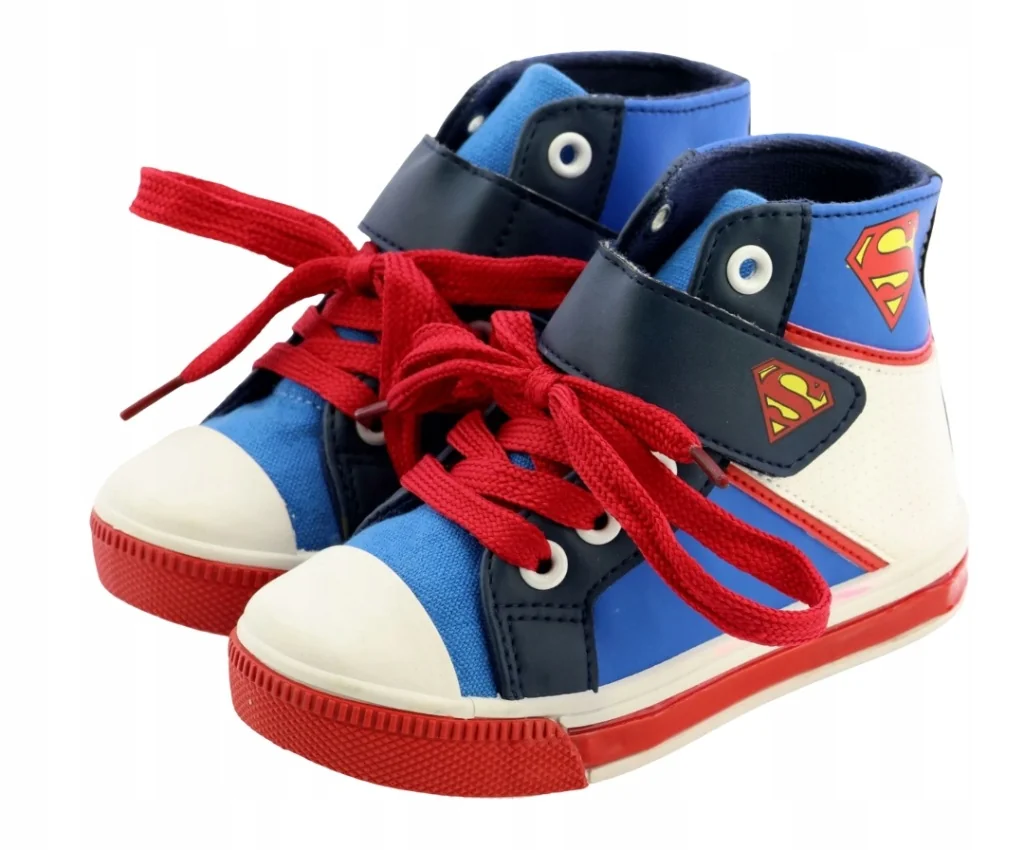 Buty dziecięce Trampki wysokie Sznurówki Rzep Superman DC Comics r. 24