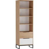 Regały - Regał R2SZ LR-07 Landro GIB Meble Hikora, Biały - miniaturka - grafika 1