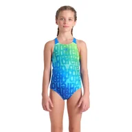 Stroje kąpielowe dla dziewczynek - Strój Kąpielowy Dziewczęcy Multi Colours Swimsuit V Back - miniaturka - grafika 1