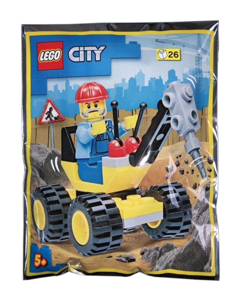LEGO City Zestaw - Workman and Auger 952202 polybag klocki