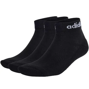 Skarpety adidas Linear Ankle Socks Cushioned Socks 3P - Skarpetki sportowe męskie - miniaturka - grafika 1