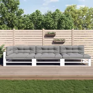 Poduszki na krzesła - vidaXL Poduszki na palety, 7 szt., szare, tkanina - miniaturka - grafika 1