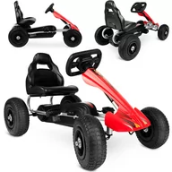 Jeździki dla dzieci - Ricokids Gokart dziecięcy na pedały RK-591 czerwony 759101 - miniaturka - grafika 1