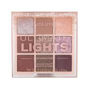 Cienie do powiek - Makeup Revolution London Ultimate Lights Shadow Palette cienie do powiek 8,10 g dla kobiet Feathered Nude - miniaturka - grafika 1