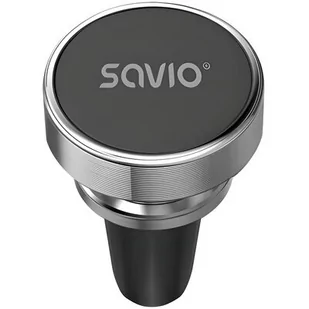 SAVIO Uchwyt na telefon SAVIO CH-03 Srebrny SAVCH-03 - Uchwyty samochodowe do telefonów - miniaturka - grafika 1