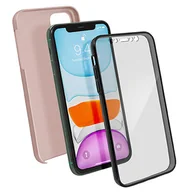 Etui i futerały do telefonów - Etui 360° do iPhone'a 11 Elastyczny przód i sztywny tył — różowe złoto - miniaturka - grafika 1