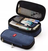 Piórniki - Piórnik szkolny podwójny organizer saszetka (C004) - miniaturka - grafika 1