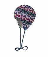 Czapki damskie - Czapka dziewczęca, mix kolorów, serca, Döll - miniaturka - grafika 1