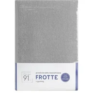 Prześcieradła - Prześcieradło z Gumką Frotte D91 160x200 w.20 Sreb - miniaturka - grafika 1