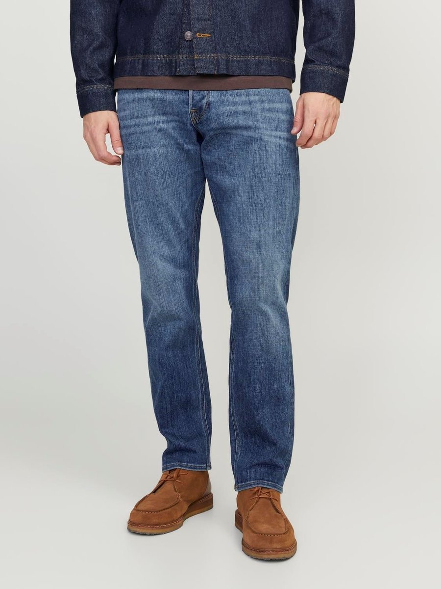 jeansy męskie jack and jones 12250237 chris niebieski denim