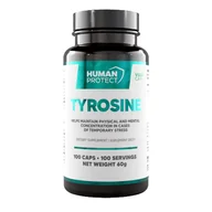 Witaminy i minerały - Human Protect Tyrosine 500mg 100vkaps. Tyrozyna - miniaturka - grafika 1