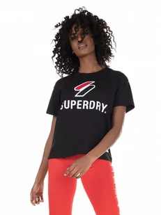 Koszulka damska Superdry Sportstyle Classic czarny t-shirt-S - Koszulki i topy damskie - miniaturka - grafika 1