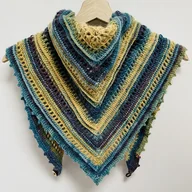 Apaszki i szaliki damskie - Ciepła zapinana apaszka kolorowa chustka z wełną merino - miniaturka - grafika 1