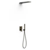 Zestawy prysznicowe - Zestaw prysznicowy podtynkowy Tres Project czarny brąz 21128005KMB - miniaturka - grafika 1