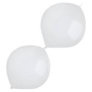 Balony i akcesoria - AMSCAN Balony dla dekoratorów girlandowe pastelowe - białe - 30 cm - 50 szt. - miniaturka - grafika 1