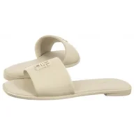 Klapki i japonki damskie - Klapki TH Logo Hardware Leather Mule Muslin FW0FW08806 ACJ (TH1320-a) Tommy Hilfiger - miniaturka - grafika 1