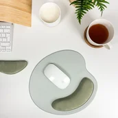 Podkładki pod mysz - Podkładka pod mysz komputerową  jednokolorowa z poduszka wspierającą nadgarstek - zielona/Accurate - miniaturka - grafika 1