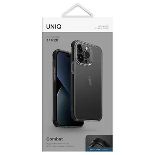 UNIQ etui Combat iPhone 14 Pro 6,1" czarny/carbon black - Etui i futerały do telefonów - miniaturka - grafika 6