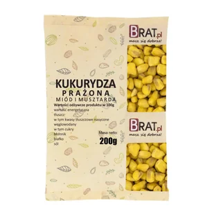 Kukurydza prażona miód i musztarda 200g Wysoka JAKOŚĆ Produkt NATURALNY - Chipsy - miniaturka - grafika 1